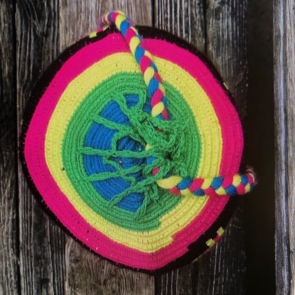 Wayuu Colorful Geometric Patterned backpack - Picture 5 of 6